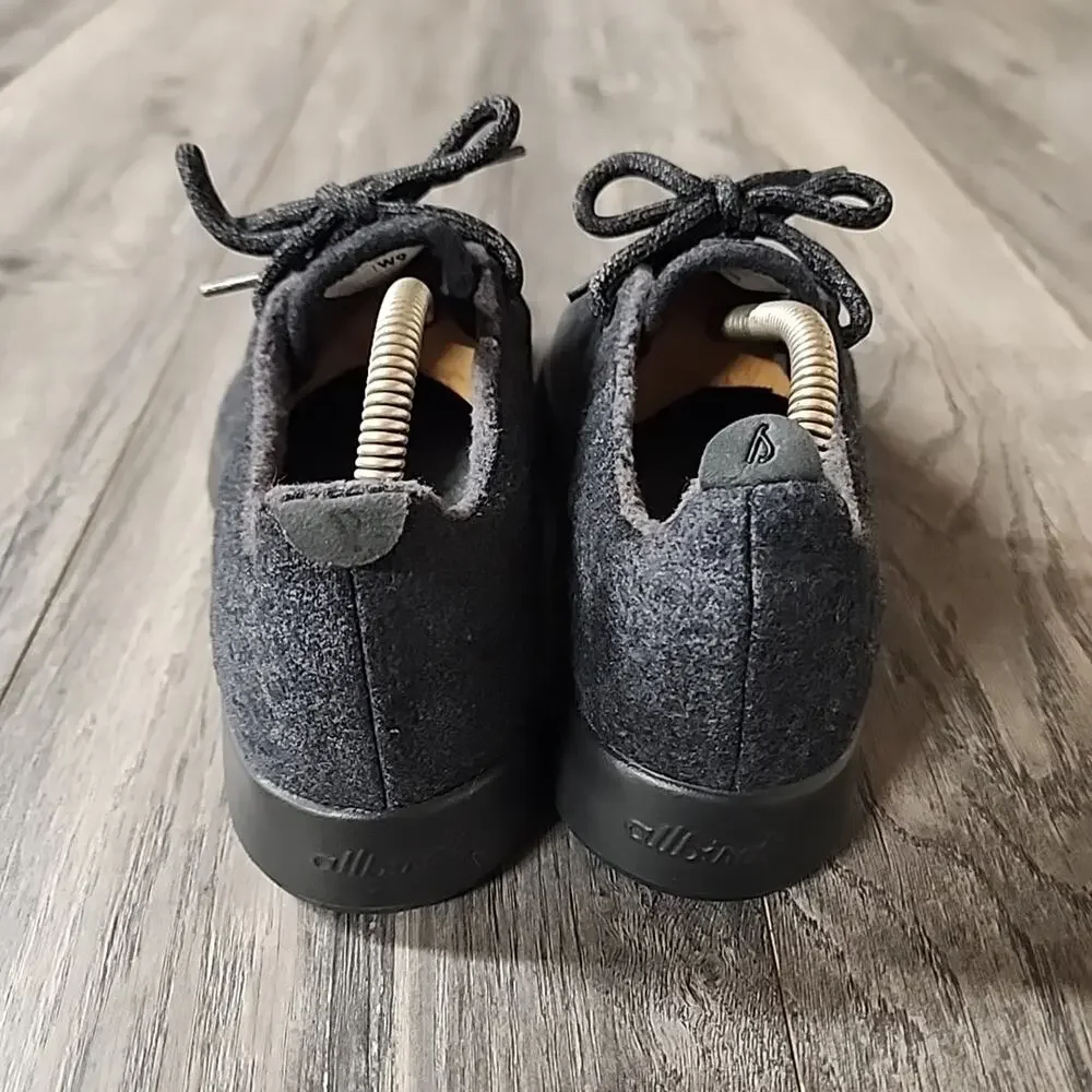 Allbirds Women’s Wool Runners Natural Black/Black sole Size 9 - Picture 3 of 9
